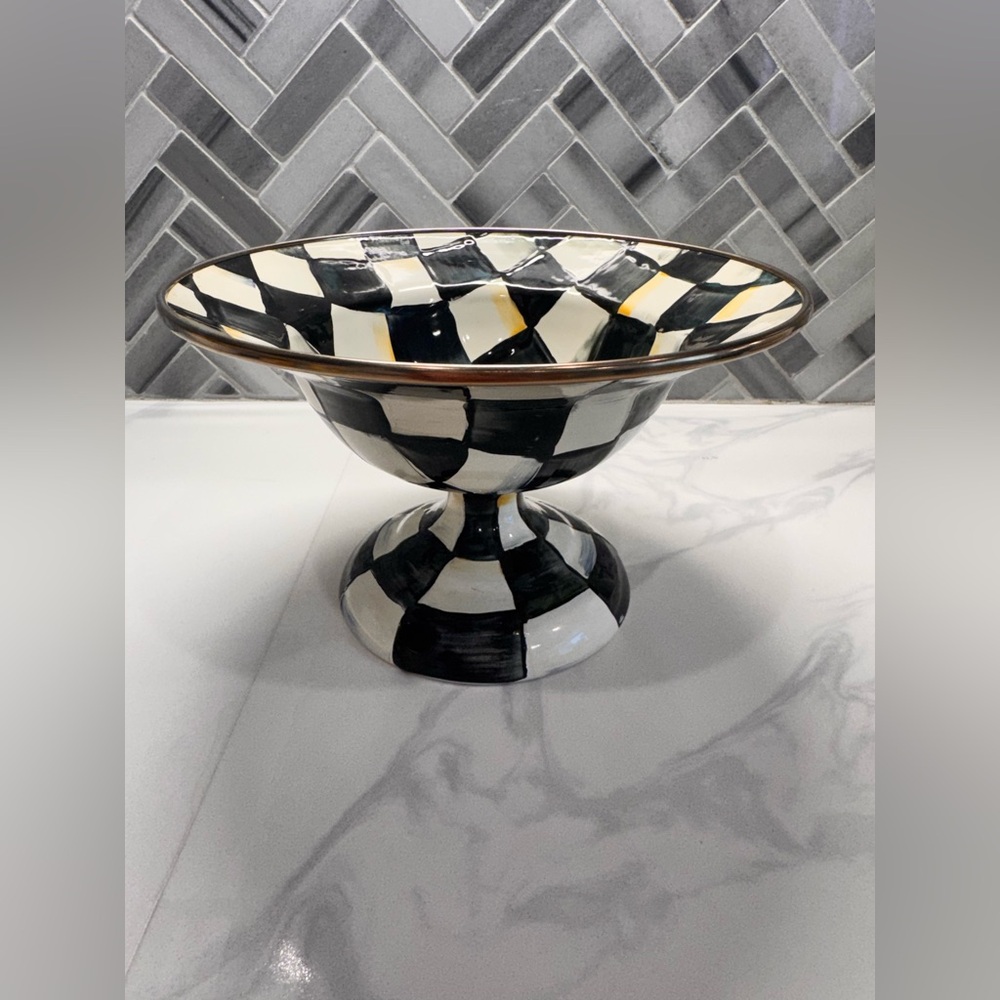 Mackenzie - childs Courtly Check Small Compote